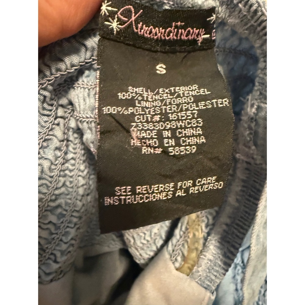 Xtraordinary 2 Piece Skirt Set Kids Small Blue NWOT Cami Tiered Maxi Chambray - Picture 7 of 7